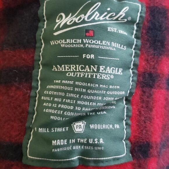 Woolrich woolen mills for American Eagle Outfitters Blanket buffalo plaid throw - Picture 3 of 3